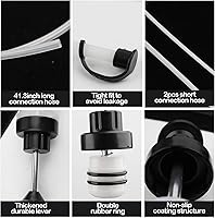 Vista 6 de Extractor de fluidos Jeringa de aceite multiusos con 500 CC, bomba de succión de aceite con manguera de goma larga, bomba de jeringa de fluido