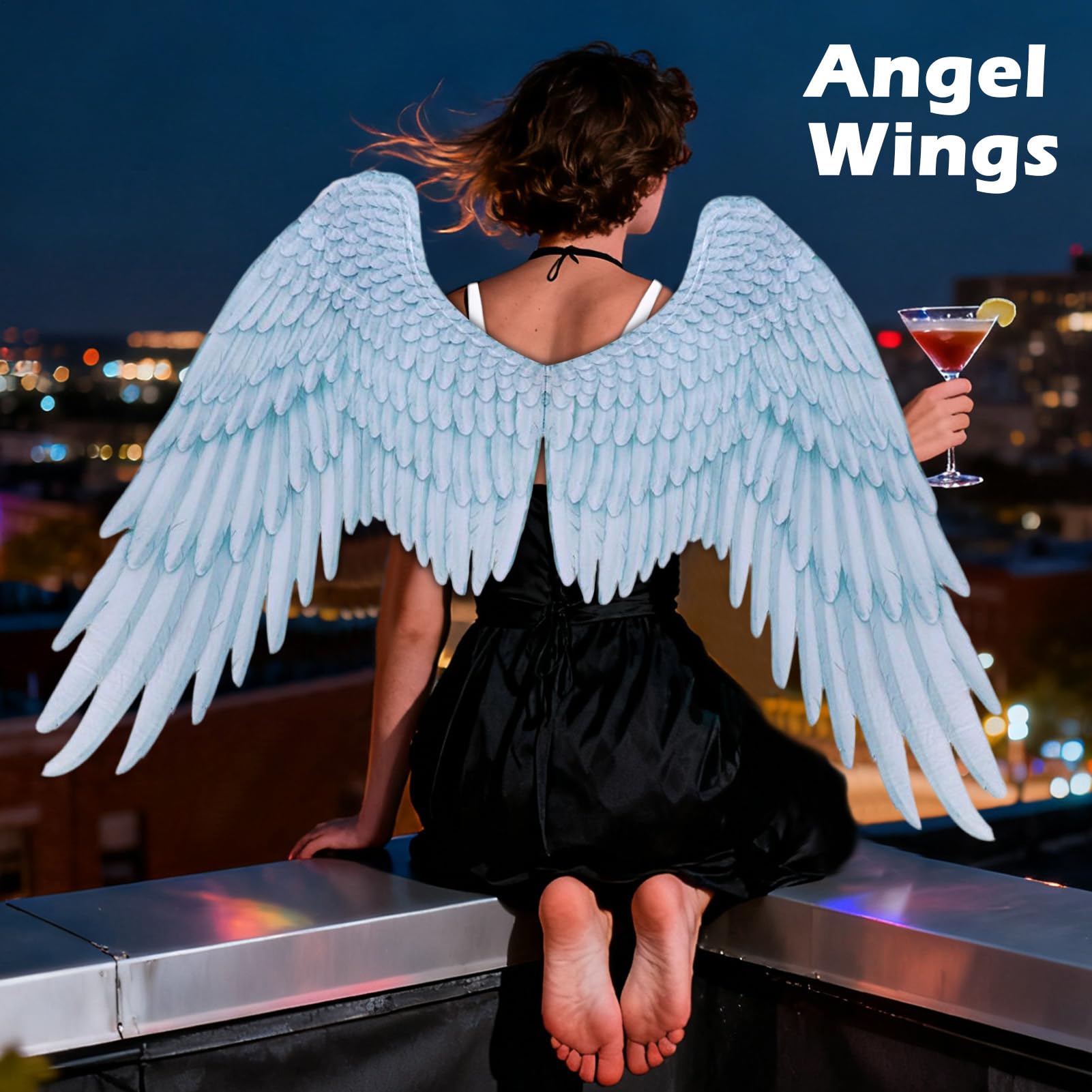 Ailes d'Ange Costumes d'Ailes de Noël Grand