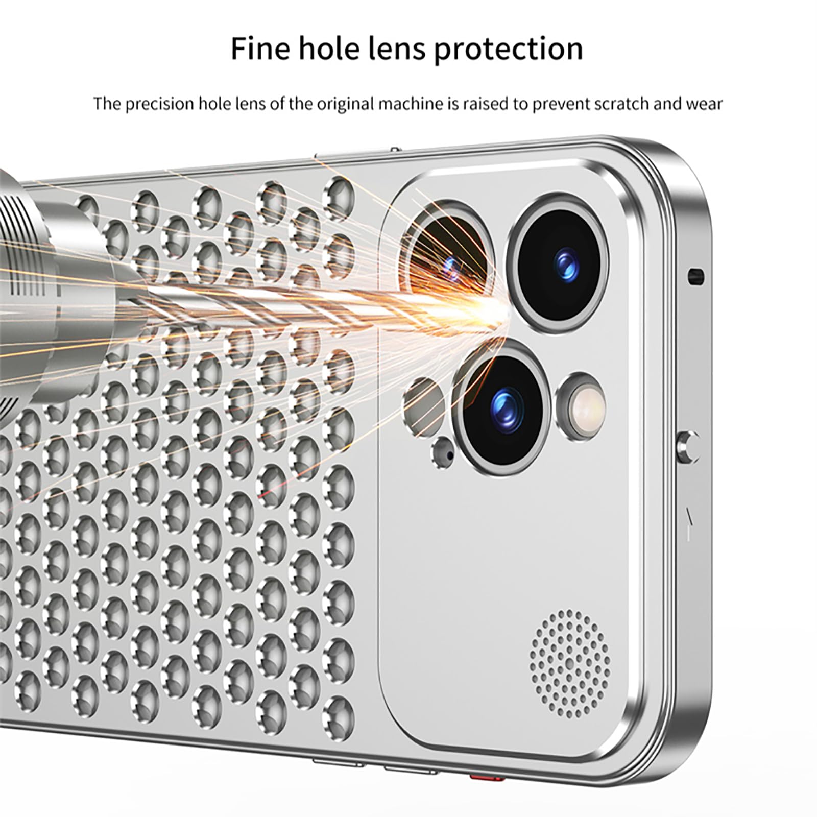 SNIDII Custodia In Metallo E Pelle Per IPhone 15 Pro Max - Magnetica, Profumata E Ultra Sottile (3mm)