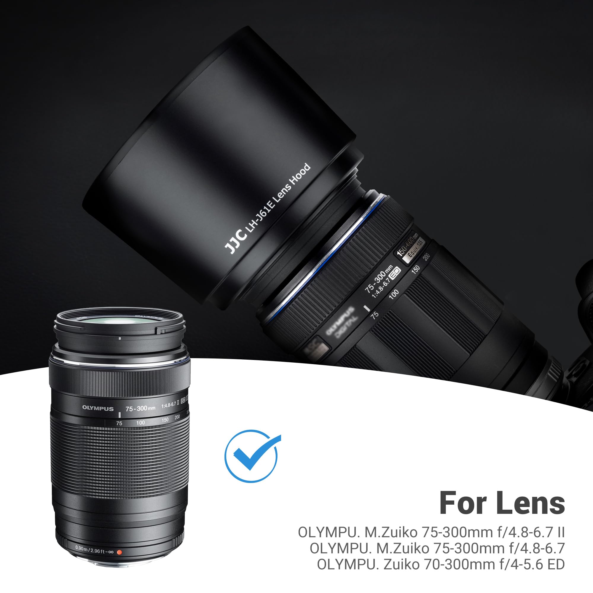 Amazon.com : JJC LH-61E Lens Hood Shade for Olympus Zuiko Digital