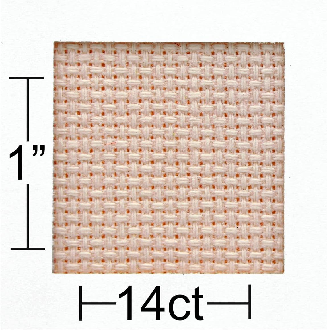 Essentials By Leisure Arts Aida Cloth, 14 Count, Light Pink Cross Stitch Fabric, Embroidery Fabric, Cross Stitch Supplies for Crafting, Stitching, and Sewing Projects 30X36
