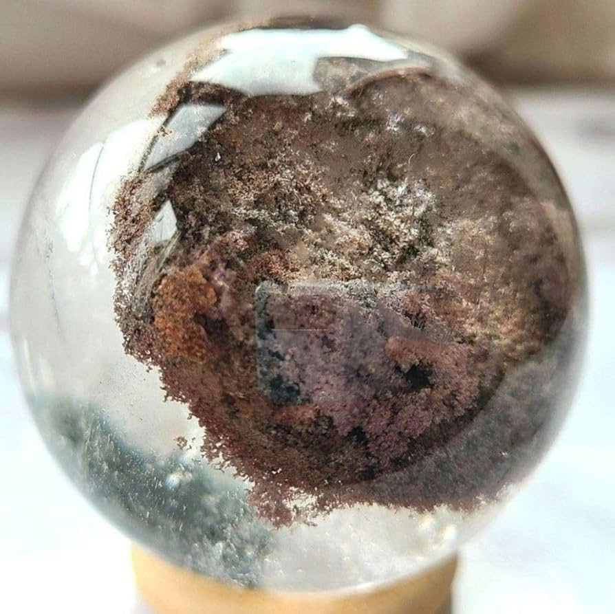 ガーデンクォーツ 苔&虹入りスフィア 49mm ガーデンクォーツ 苔&虹入りスフィア 49mm 【公式通販】