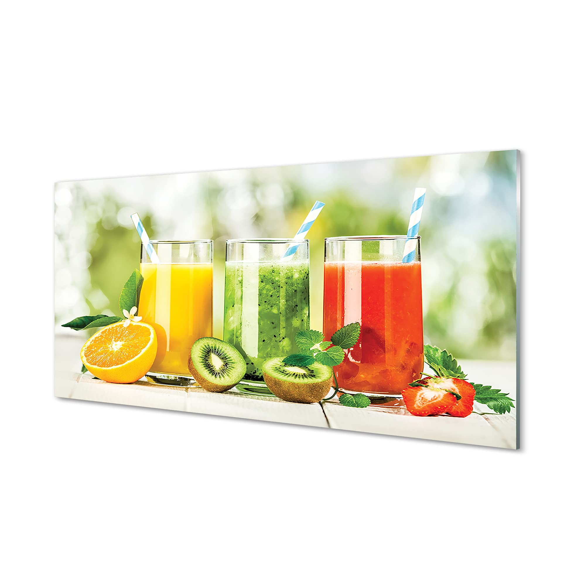 Crédence en verre trempé sécurité 120x60cm au design haut de gamme pour mur