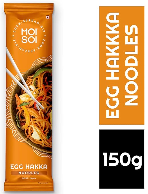 Egg Hakka Noodles (No Preservatives | Get Restaurant Style Taste in Just 10 Minutes | Not MSG |Serves 2 | 150 gms)