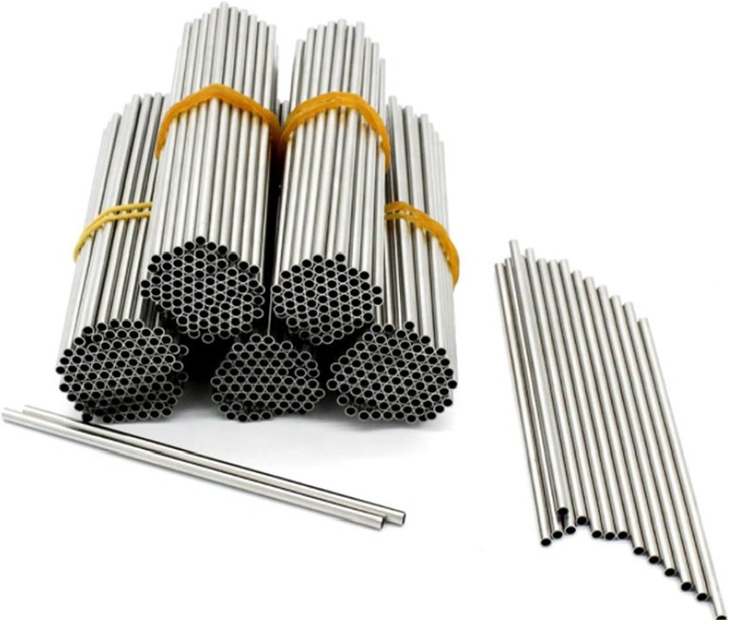 304 Stainless Steel Tube Superfine Tube, OD 6mm, Wall Thickness 0.2-2mm, Micro-diameter(6mmx2mm,500mm x 1pcs)