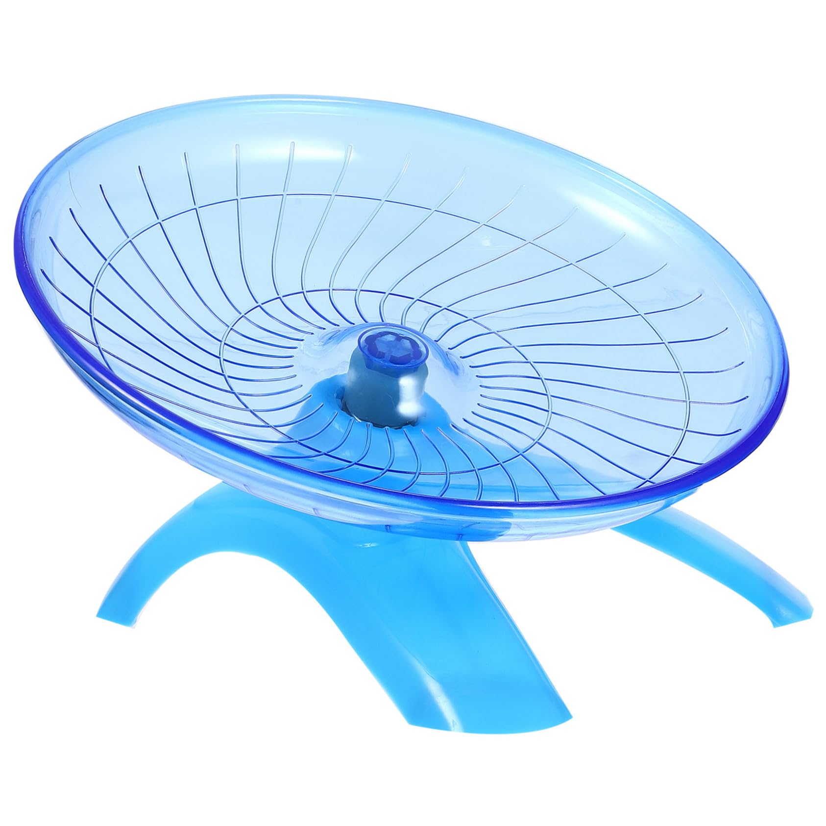 Yardwe 18cm Silent Hamster Toy Exercise Wheel for Chinchilla Small Pet Plaything Running Tray Random