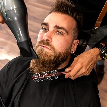 BESTOOL Small Round Brush for Short Hair, Round Hair Brushes for Blow Drying, Men Beard Brush, Professional Styling Brush for Smoothing, Curls, Bangs