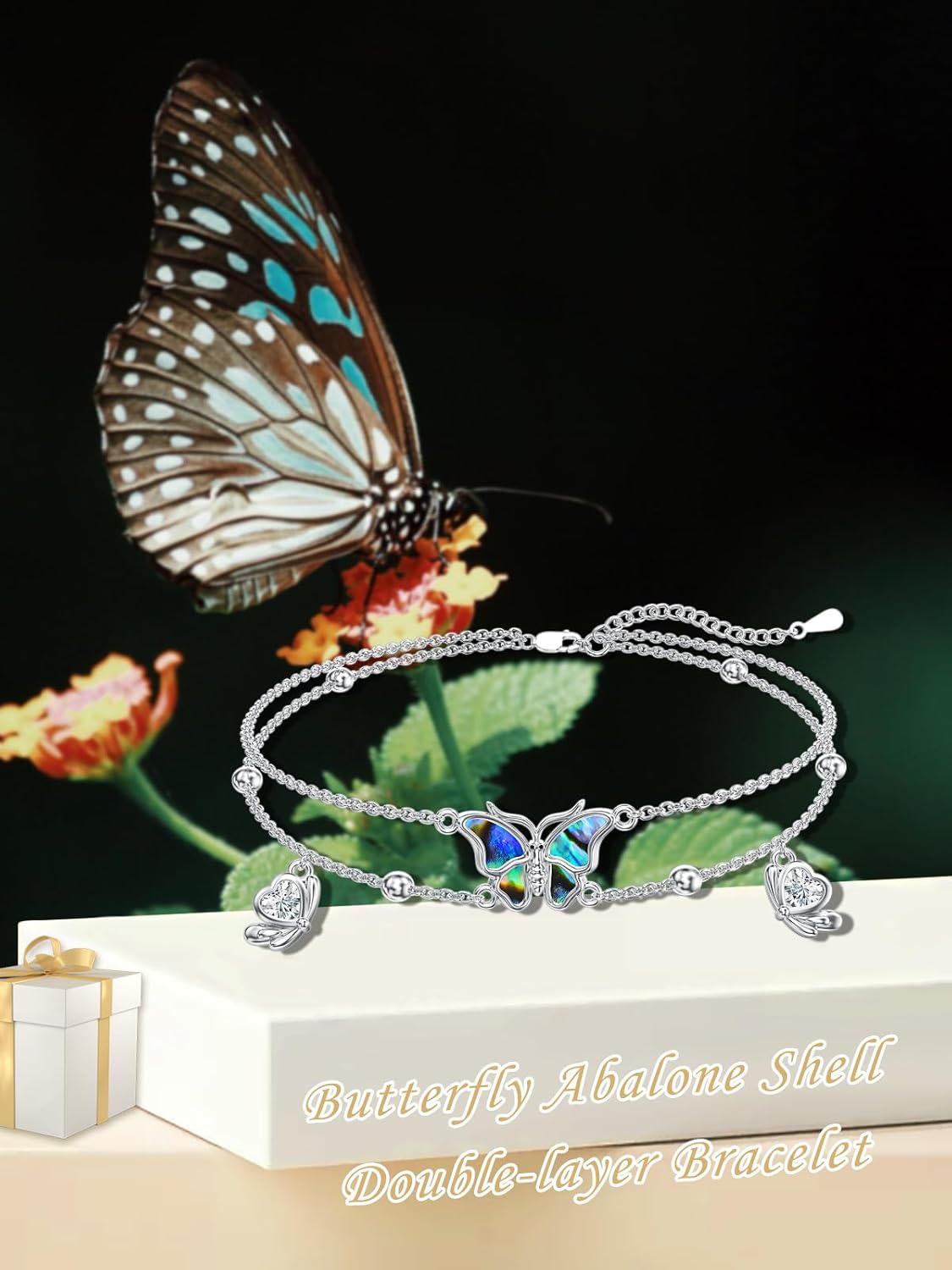 Dorunmo Birthstone Anklet Bracelets for Women 925 Sterling Silver Birthday Jewelry Mother's Day for Women Wife