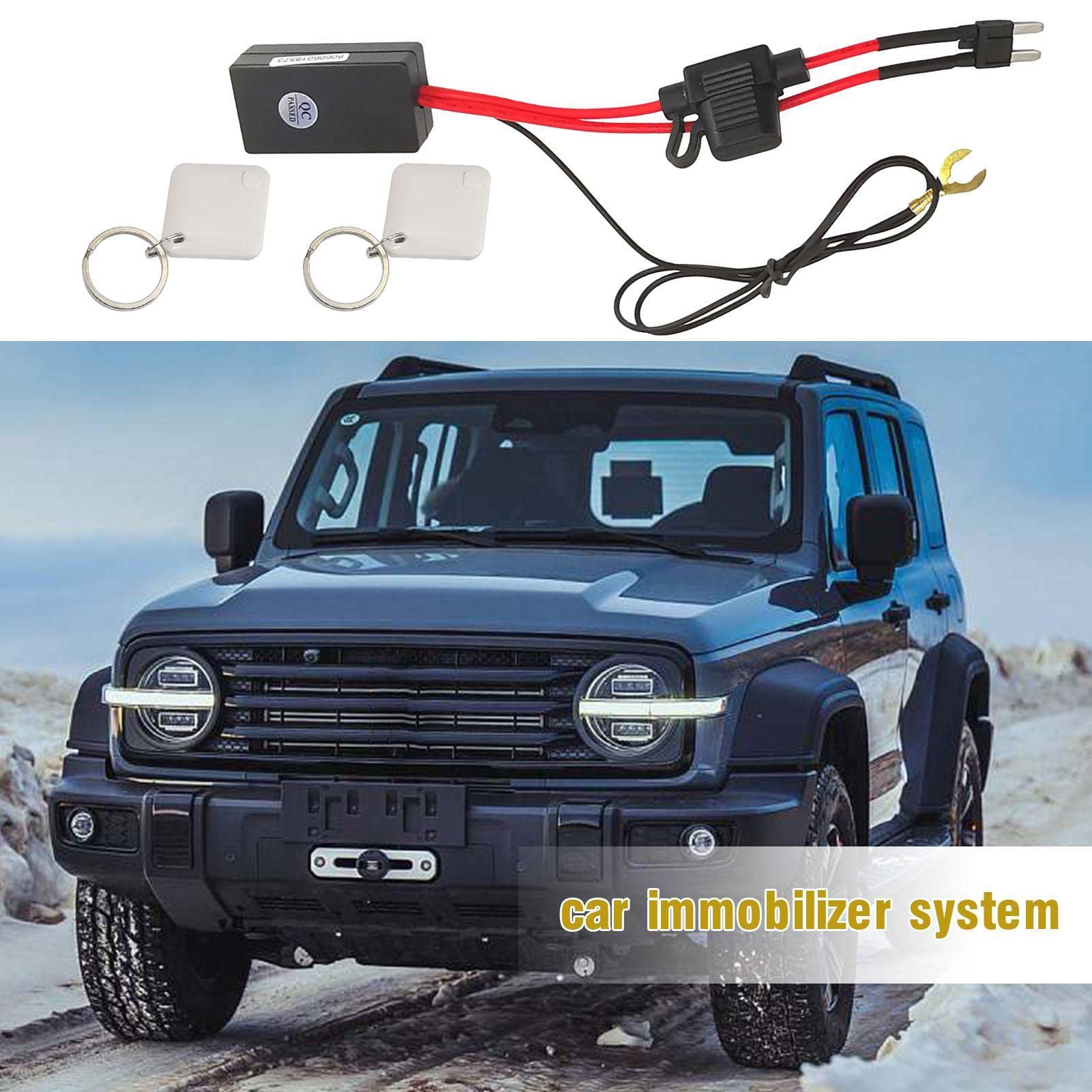 Inmovilizador de alarma de coche - de inmovilización electrónico para coche | Inmovilizador inalámbrico antirrobo para coche, de seguridad inalámbrico para coche, inmovilizador de
