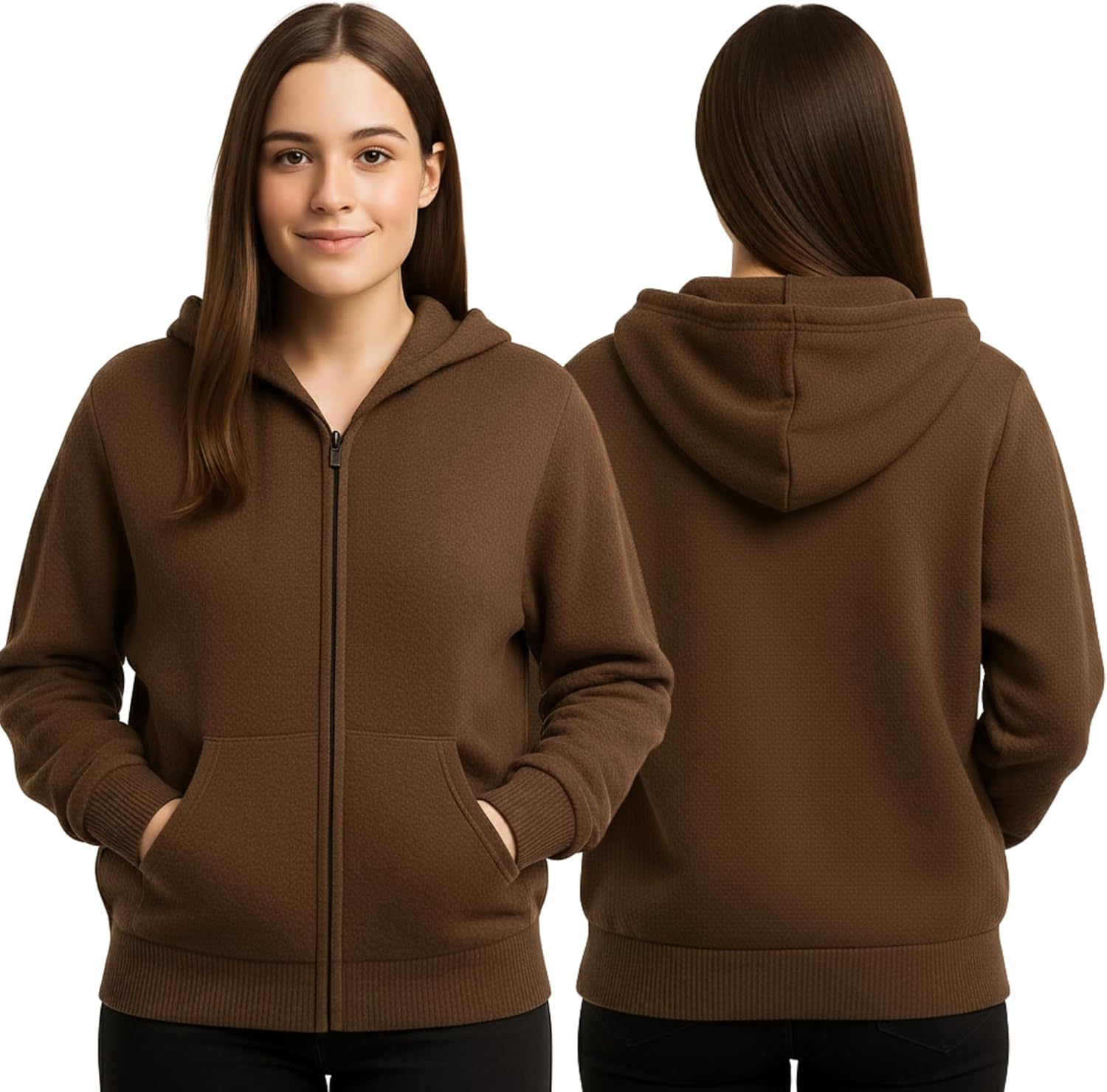 Gamboa Alpaca Cardigan Sweater for Men and Women Hoodie Mens Jacket Light and Softness Wool Knitted - Image 4