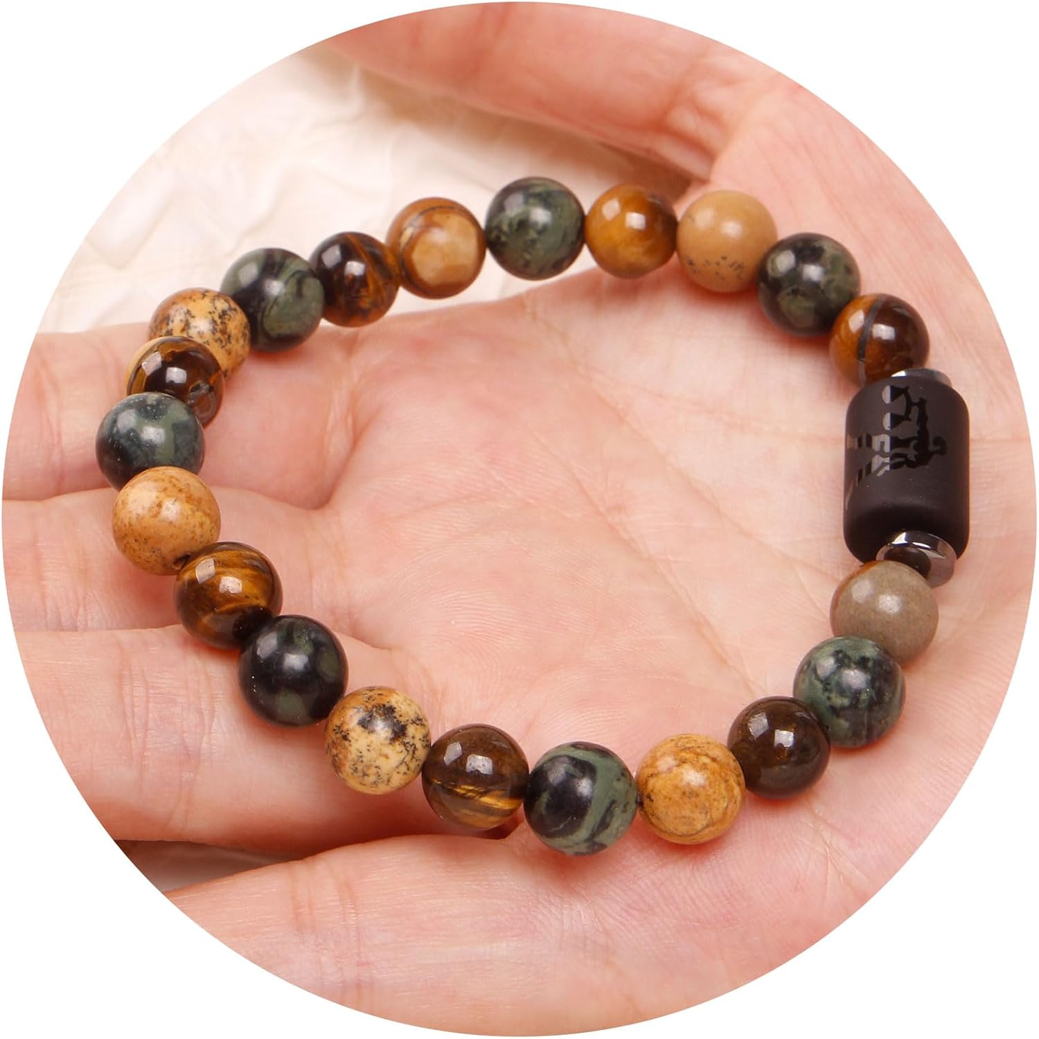 Zodiac Bracelet Gemstone beads bracelet for women Constellation Horoscope Chakra Relief Stress Stretch Bracelet Jewelry Gift - Image 7