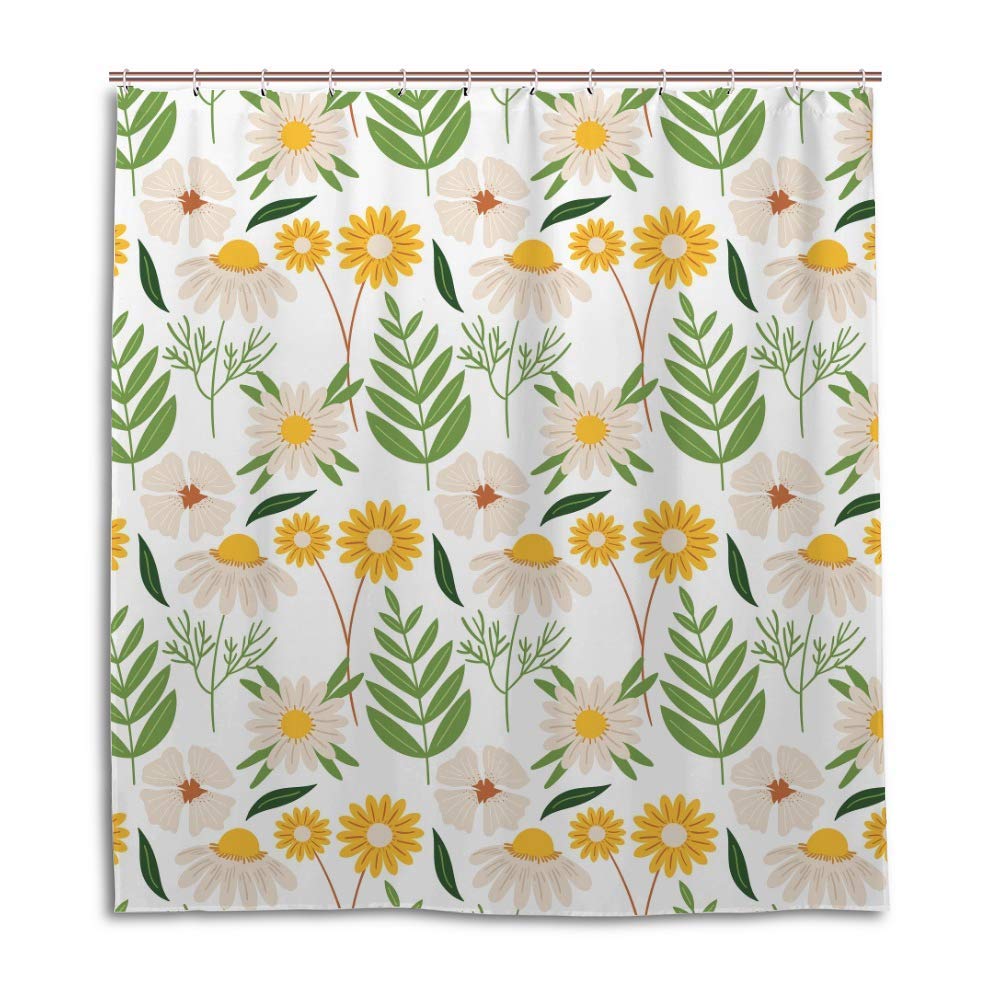 Rideau de douche en polyester CHEHONG pour une salle de bain esprit nature zen