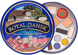 KARA BEAUTY Royal Dansk Palette Limited Edition Holiday Makeup Gift Set, Cookie Tin Eyeshadow Palette with 14 Cookie-Inspired Shades, Festive Eyeshadow Holiday Beauty Gift for Women