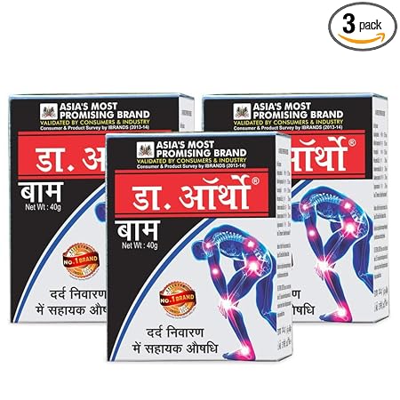 Dr Ortho Balm (40gm, Pack of 3) - 100% Ayurvedic