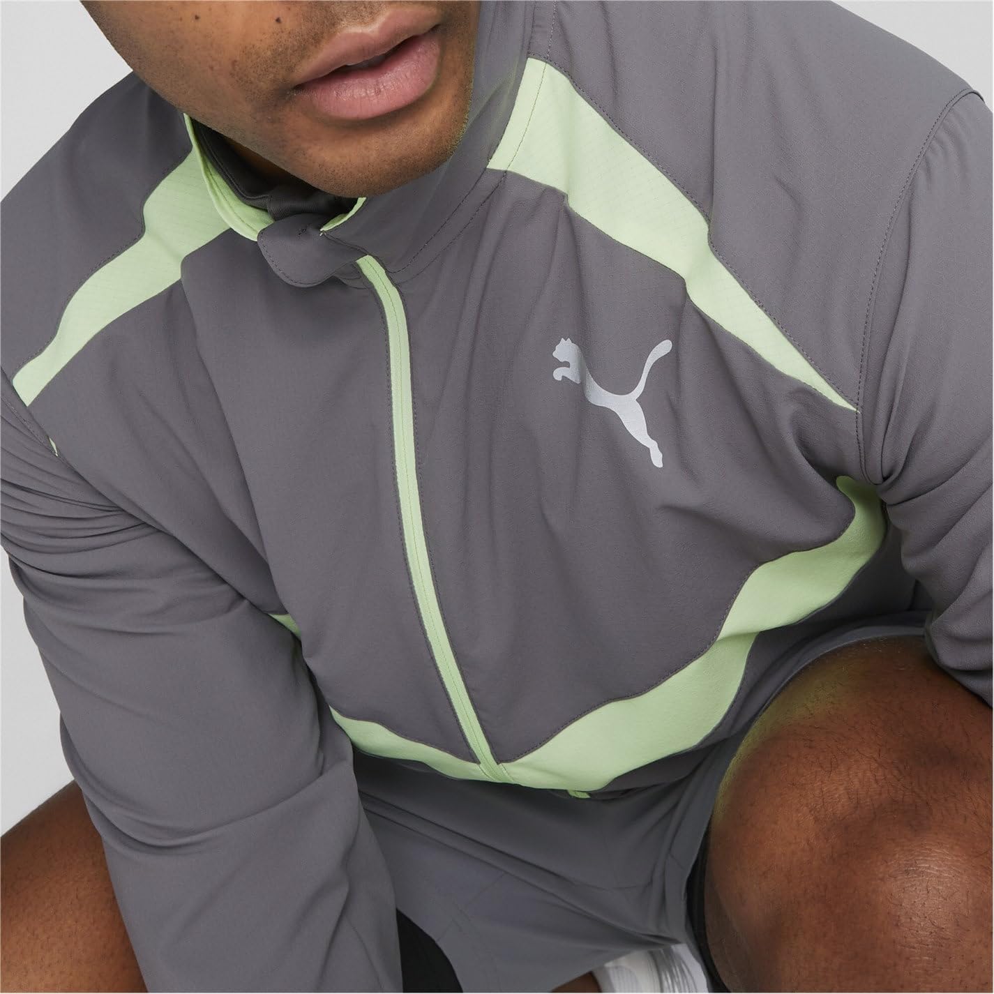 PUMA Giacca Running Uomo Ultraweave - Grigio