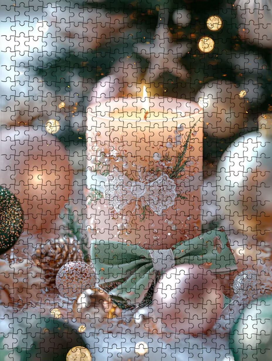 Różowa świeca Puzzle 5000 sztuk, Puzzle dla dorosłych Puzzle, wymagające puzzle do dekoracji gry, rozrywka gra edukacyjna dla całej rodziny, na prezent dekoracja DX0YL7-247