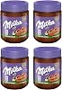 Milka Cocoa Hazelnut Paste, Spreadable Chocolate Hazelnut Cream, 350 gr, Pack of 4