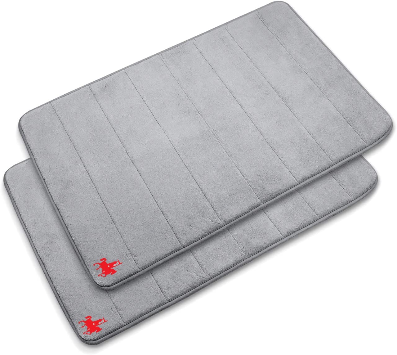 Memory Foam Bathroom Mat Set, Non-Slip - Super Water Absorption Thick, Soft, and Bath Rugs Comfortable Easier to Dry Machine Wash,(40x60 CM), Gray. (40 x 60 CM)