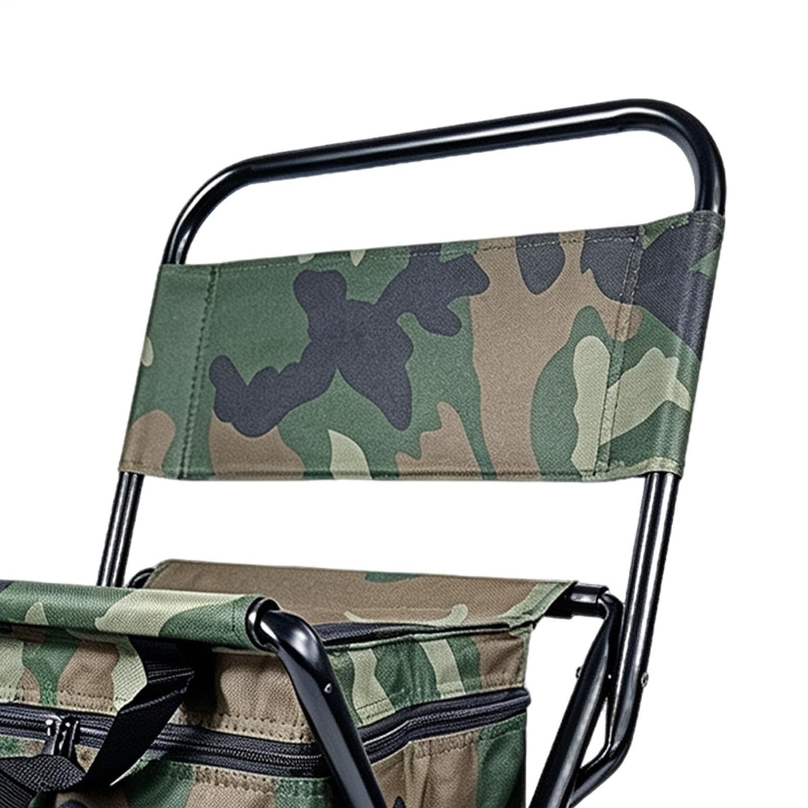 Genérico Taburete Portátil Camuflaje Oxford con asa de y Asiento portátil