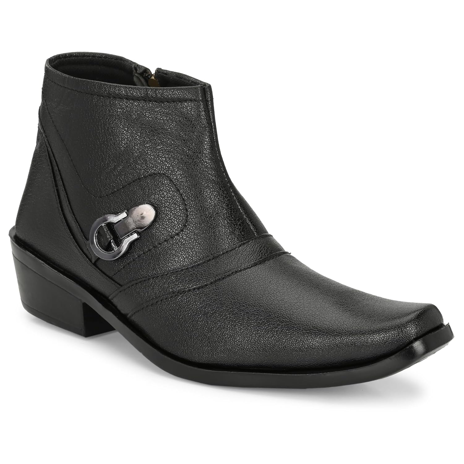 Karaddi Men’s Boots Mid Top Ankle Zipper Aa003