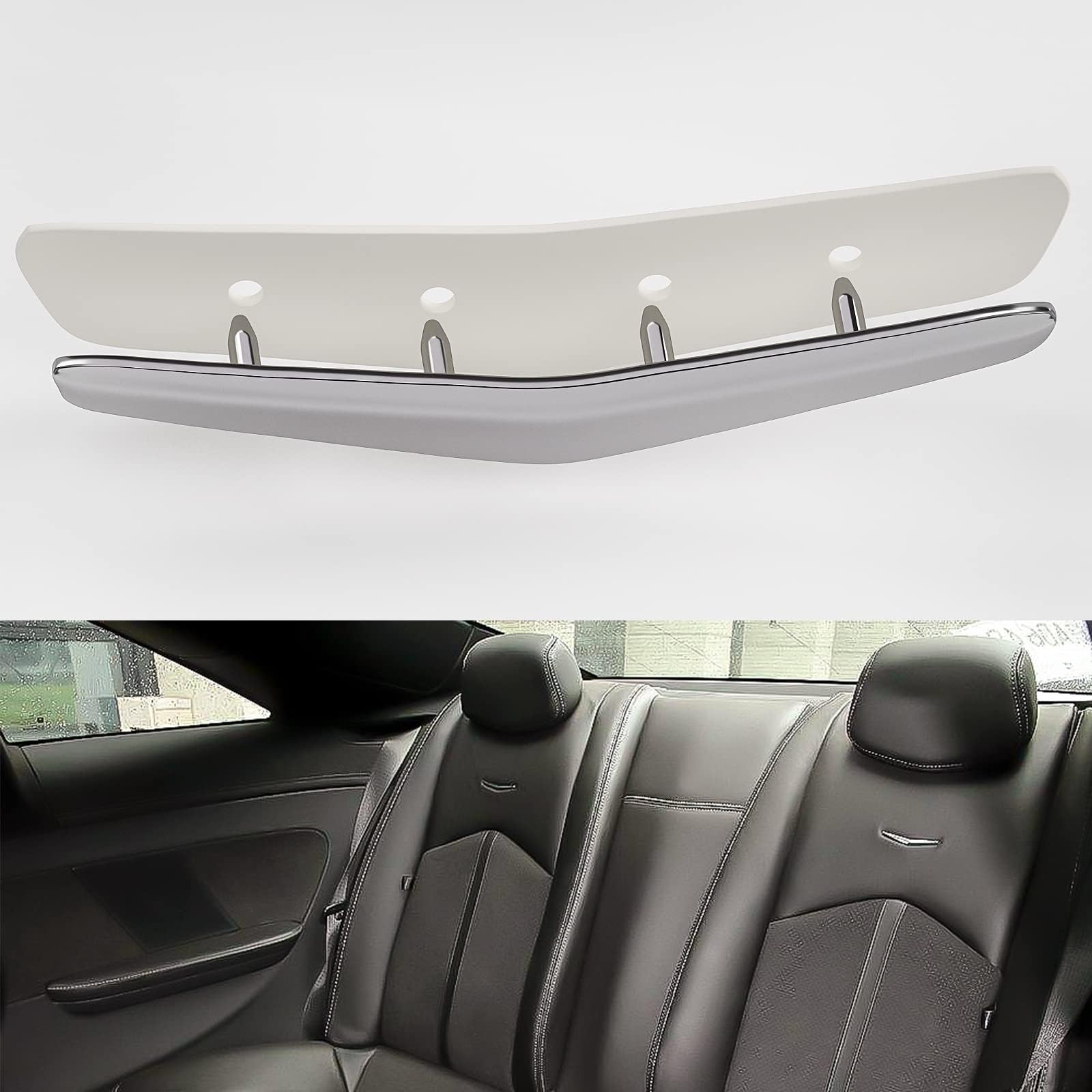 JDMON Replacement for Interior Posher Cabin Leather Seat Wave Crest Badge Cadillac ATS XTS XT5 ‎23267944