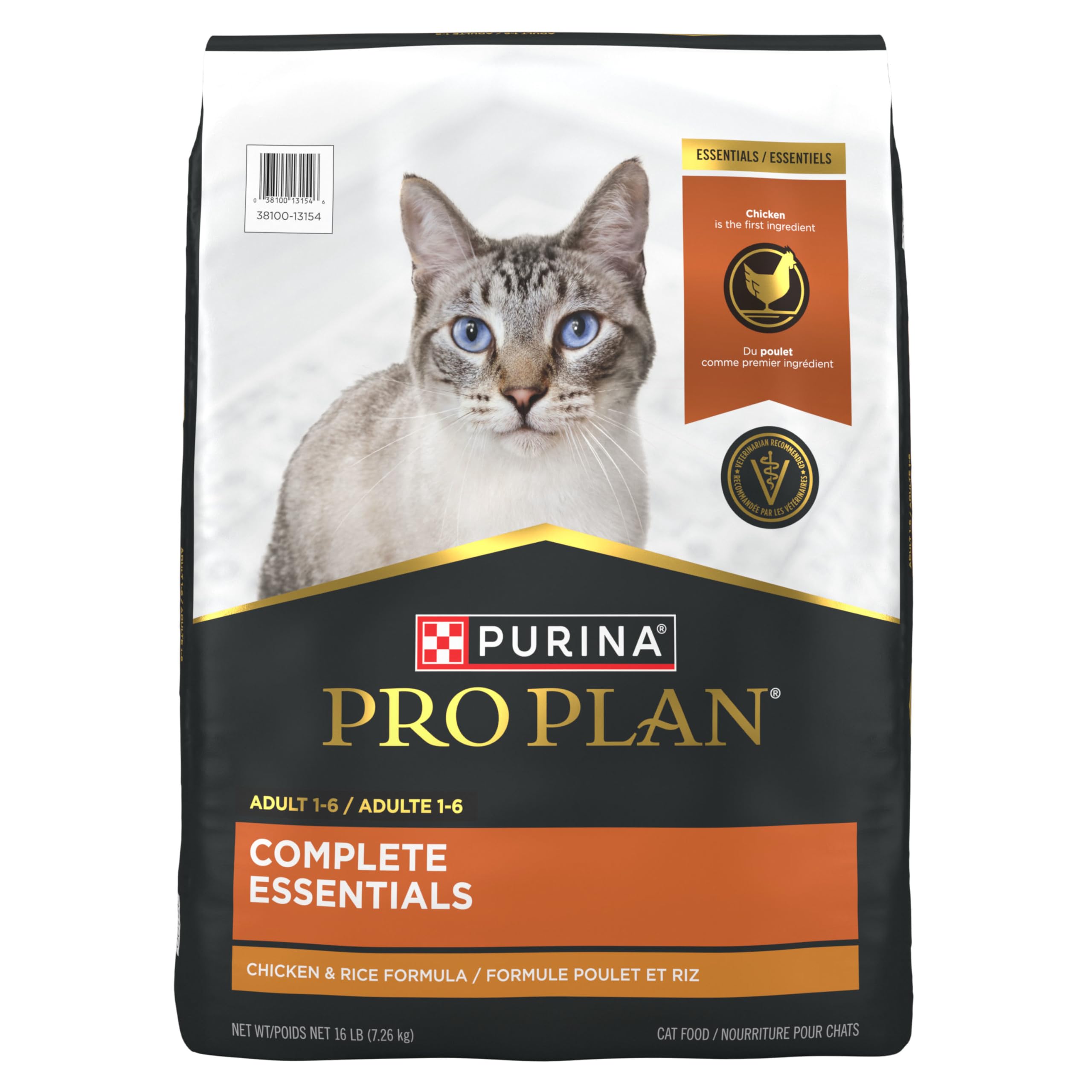 Purina Pro Plan Dry Cat Food, Complete Essentials Chicken & Rice - 7.26 kg Bag (1 Pack) image 6