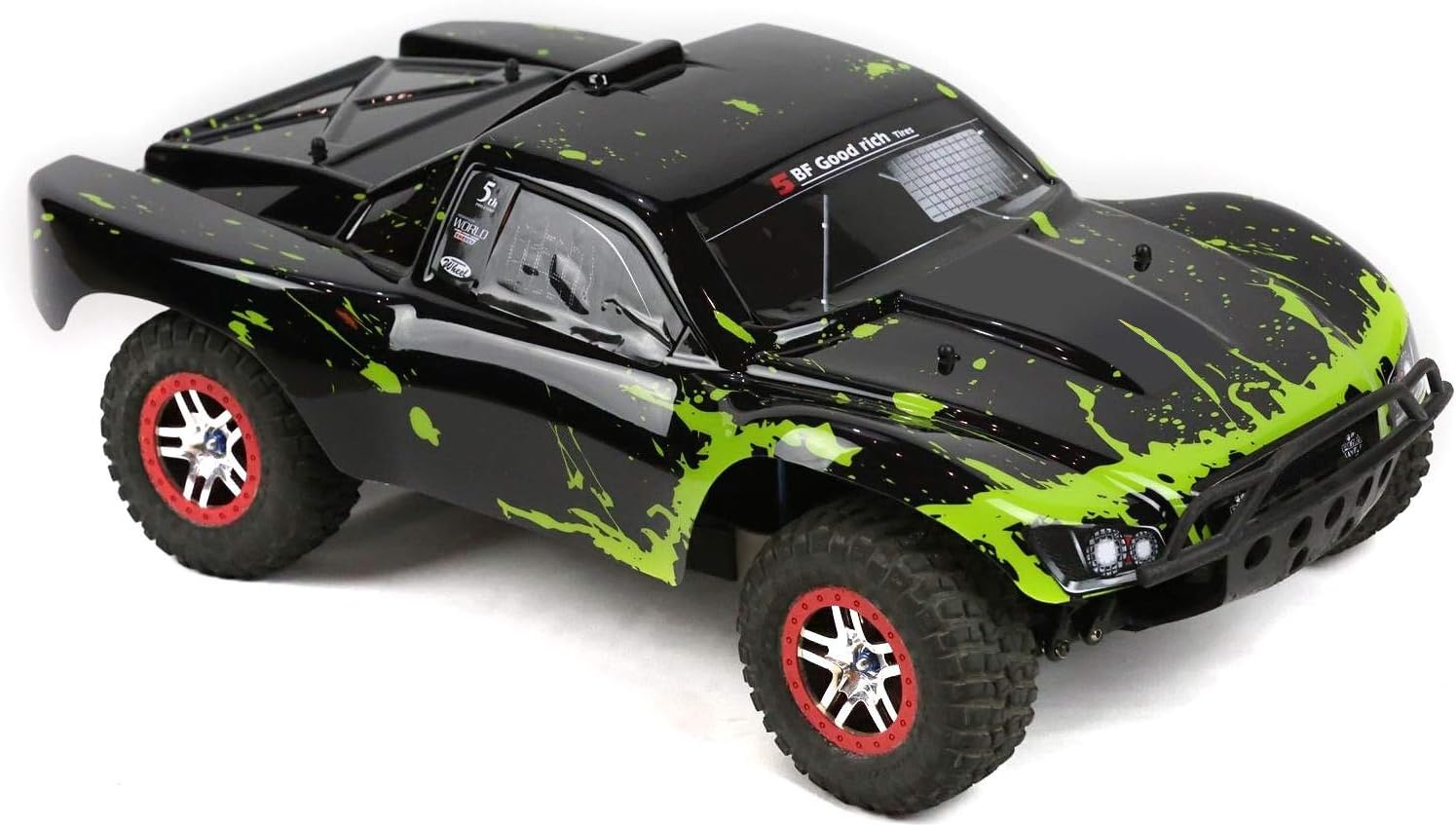 Compatible Custom Body Muddy Green Over Black Replacement for 1/10 Scale RC Car or Truck (Truck not Included) SS-BG-01