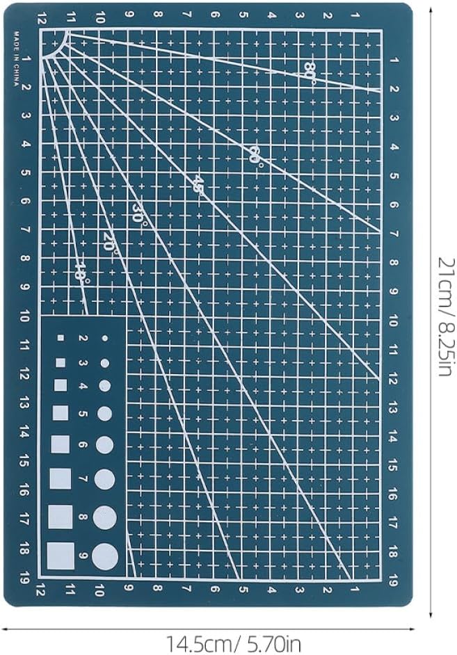 SUPVOX 3pcs A5 Double-sided Craft Cutting Mats Non-slip Plastic Sewing and Quilting Mat Small Handmade DIY Cutting Pad for Arts and Crafts