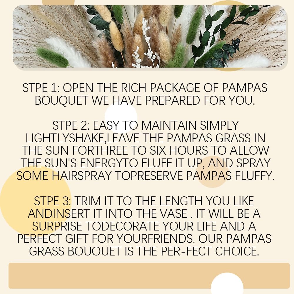 Olive Green Pampas Grass Decor 80Pcs
