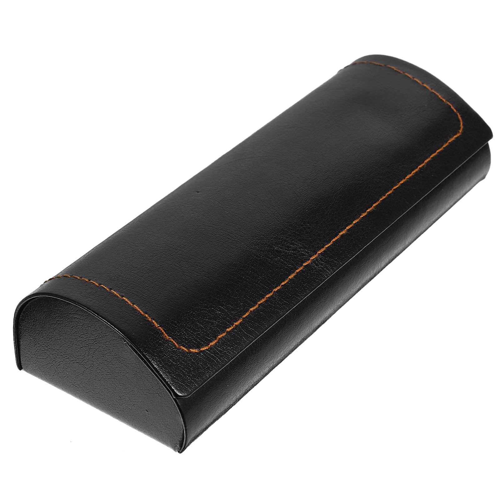 Supvox Men's Black Compact Glasses Box Portable Eyeglass Storage Case Slim Protective Case For And Wo Travel Sunglasses Storage Box 6.18X2.17x1.57in