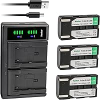Vista 7 de Kastar Paquete de 2 baterías SB-LSM80 y cargador USB LTD2 de repuesto para Samsung SC-D263 SC-D351 SC-D352 SC-D353 SC-D354 SC-D355 SC-D357 SC-D362