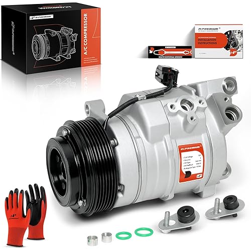 A-Premium Air Conditioner AC Compressor with Clutch Compatible with Cadillac CTS 3.0L 3.6L 2008-2014