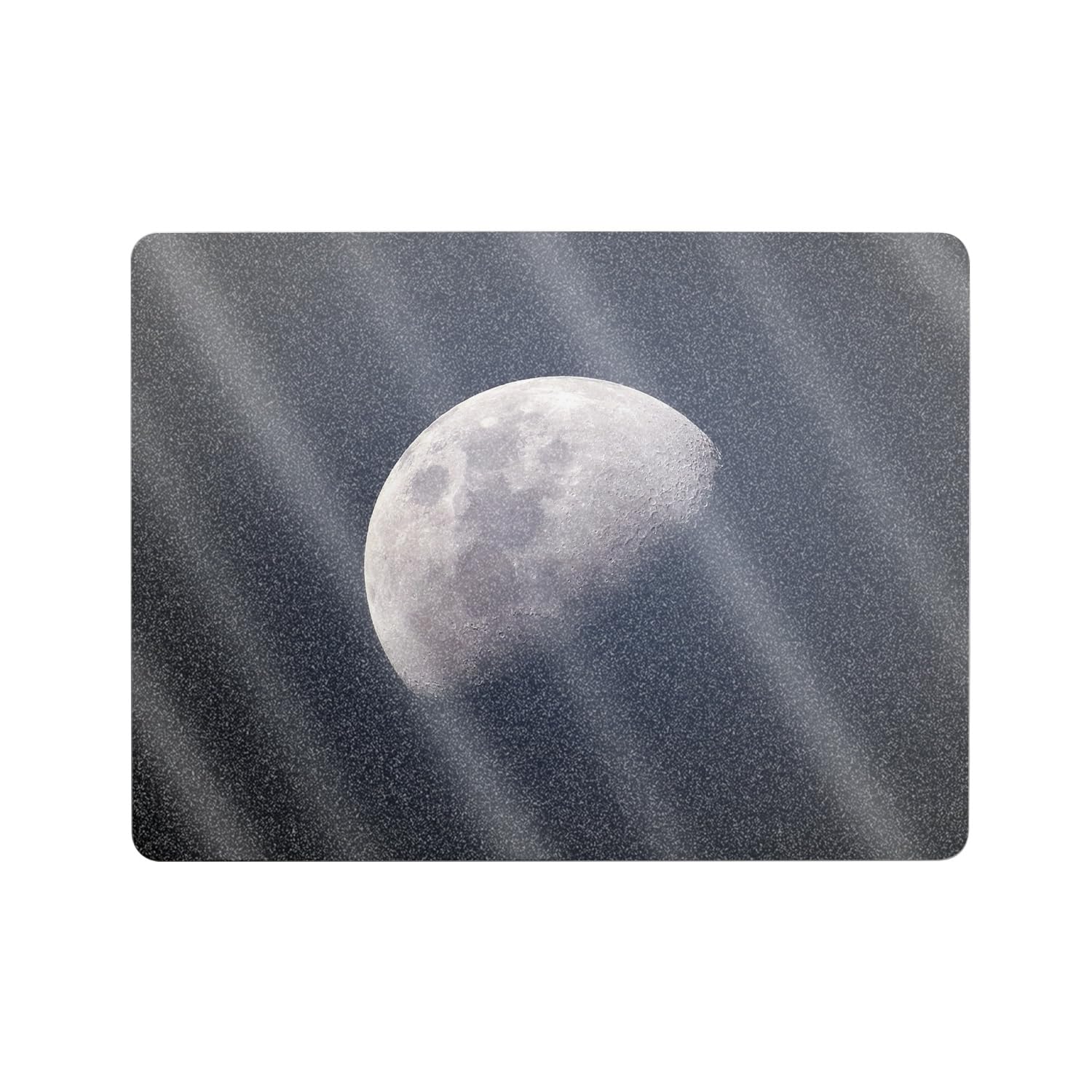 Glossy Glitter Laptop Skin Compatible with Microsoft Surface Laptop 8 13" (2025) - Moon - Premium 3M Vinyl Protective Wrap Decal Cover - Easy to Apply | Crafted in The USA by MightySkins