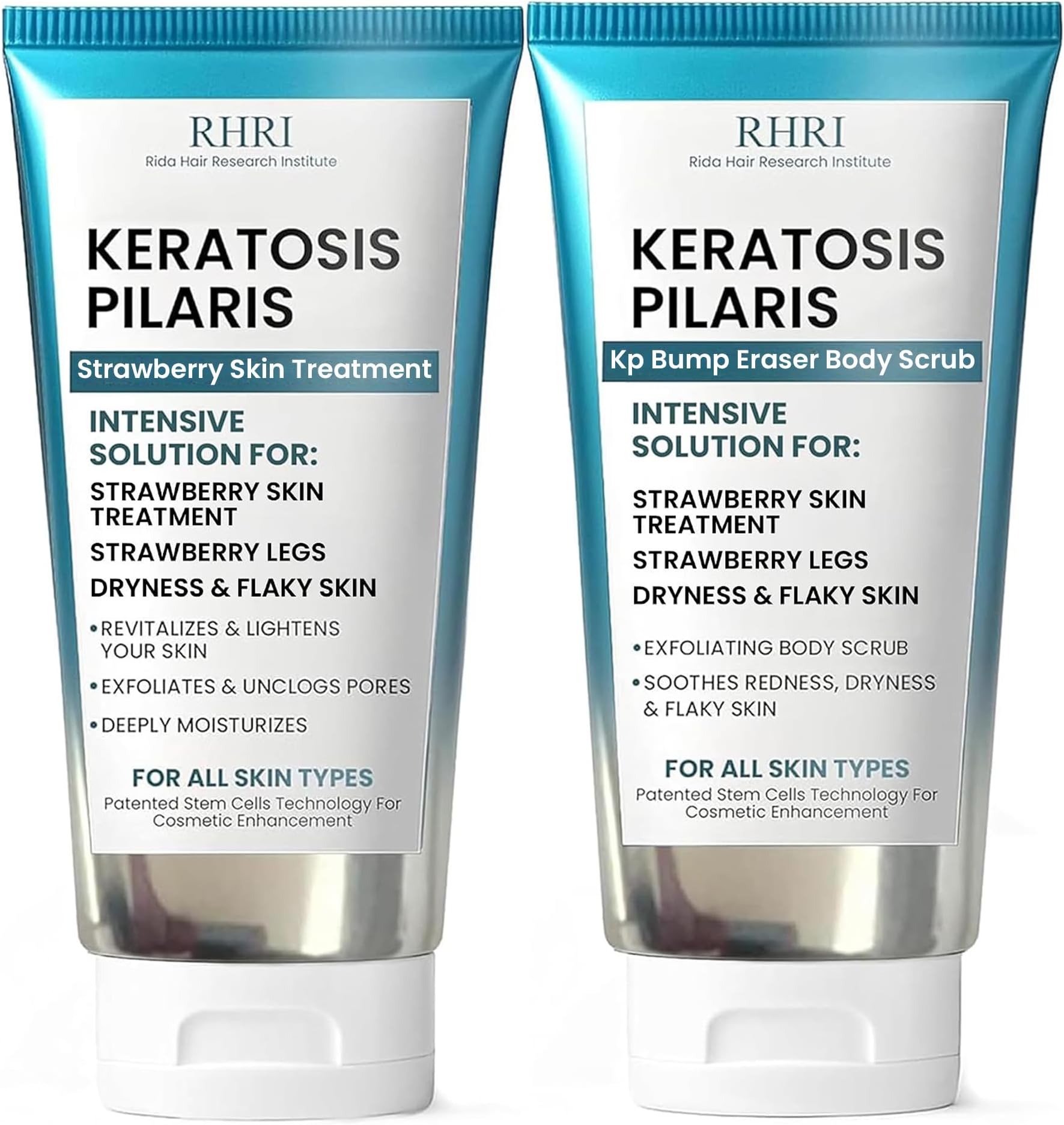 KP Bump Eraser Body Scrub + Keratosis Pilaris Lotion Bundle Set, Keratosis Pilaris Treatment, Strawberry Legs Treatment for Women, Bump Eraser Body Scrub, Keratosis Pilaris, Body Scrub for Strawberry