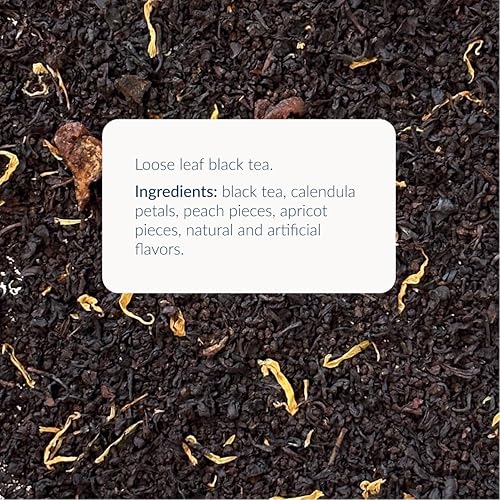 Miniatura 3 de Osmans Té negro melocotón y albaricoque  Hoja suelta premium, mezcla afrutada y audaz, 3 onzas