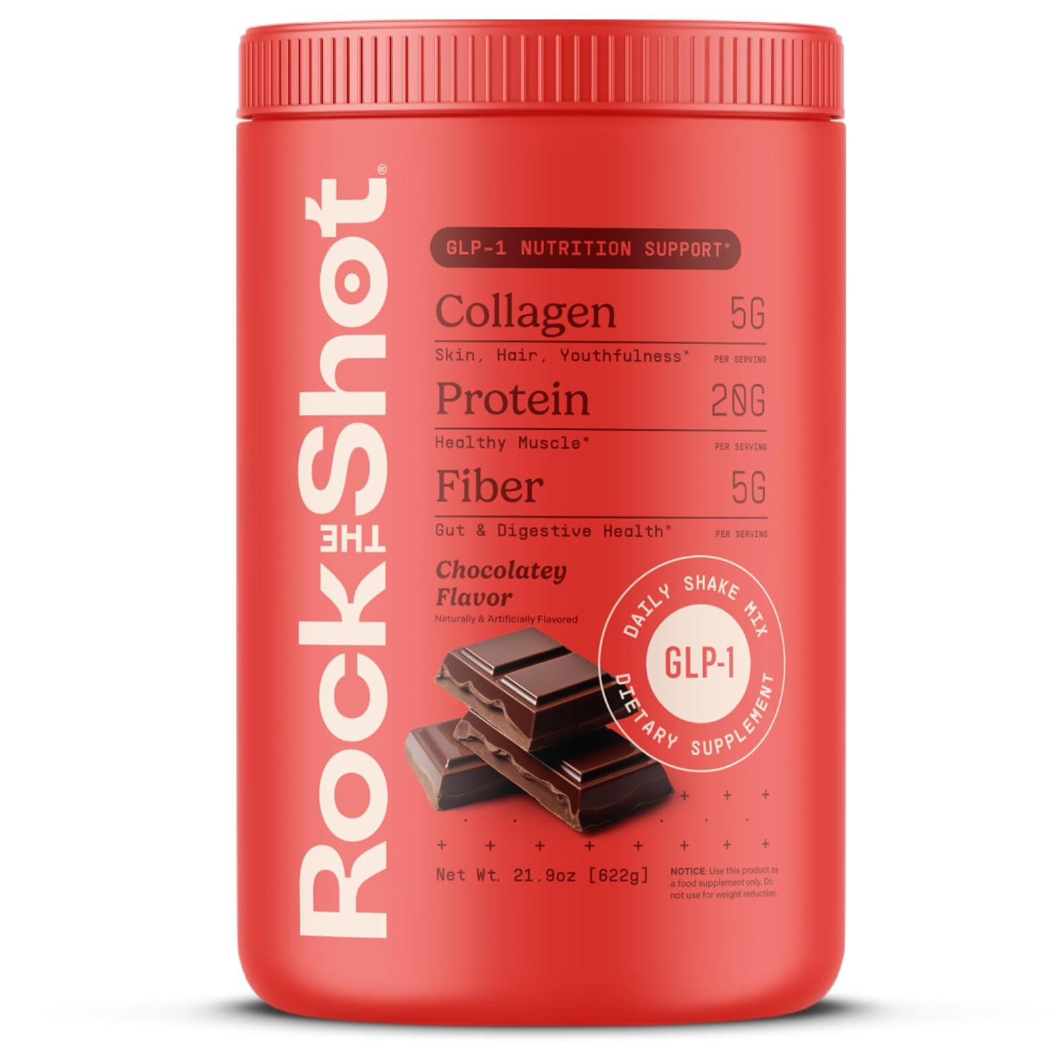 GLP-1 Nutritional Support Supplement, Chocolate 21.9oz – Protein & Vitamin Doctor-Designed Daily Shake for GLP1 Users with Fiber, Collagen & BCAAs, Helps Maintain Nutritional Balance