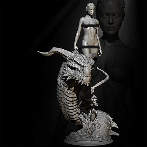 Splindg 124 Dragón de Resina Descendente Kit Modelo de Personaje Sin Pintar Autoensamblaje14073P