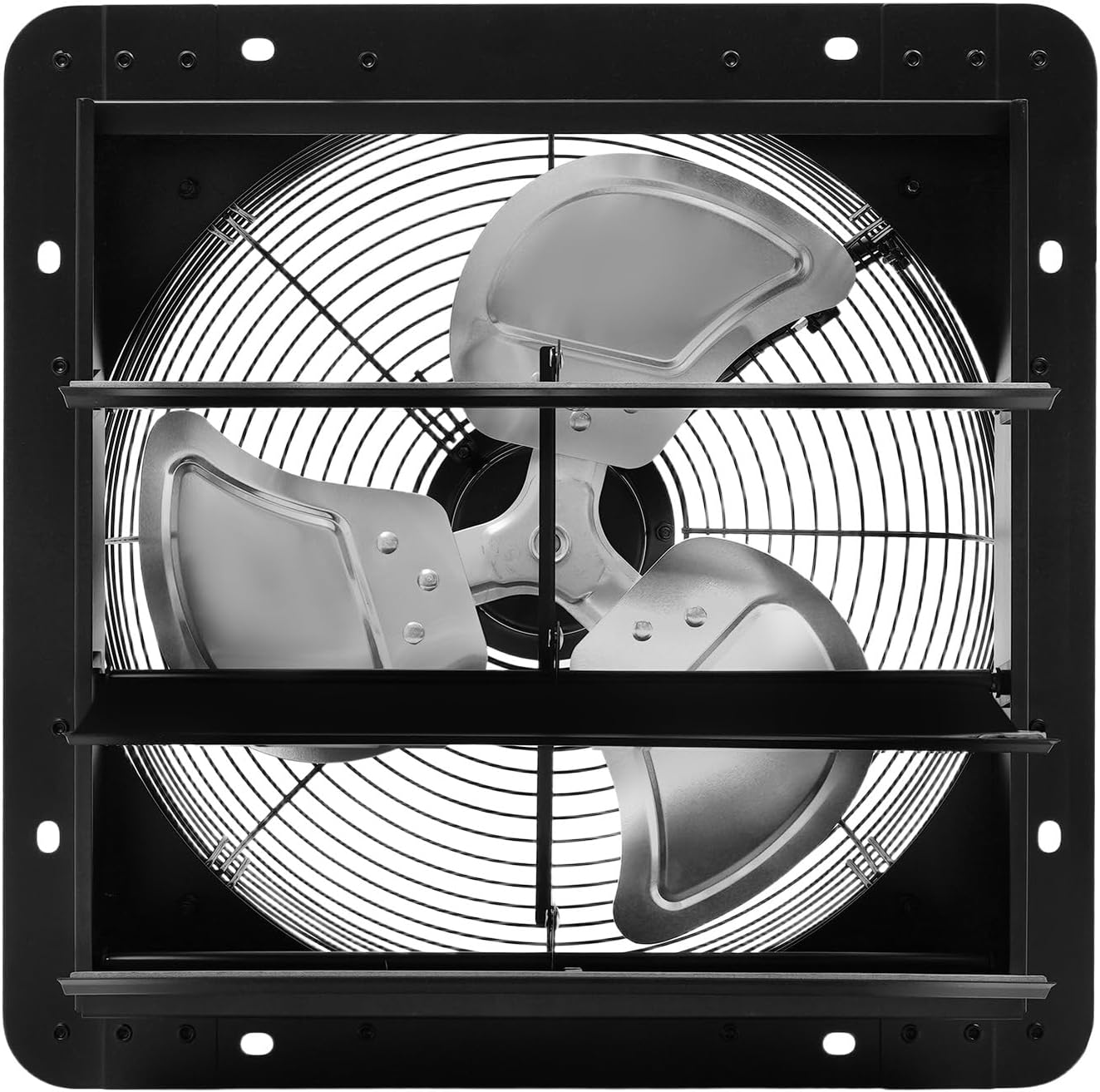 14-Inch Wall Mounted Exhaust Fan, 1600RPM 1294CFM, 10-Speed Kitchen Ventilation Fan with Controller & 8.2 Ft Power Cable for Attic, Basement, and Enclosed Spaces