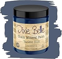 Vista 349 de Dixie Belle Paint Company - Pintura con acabado de tiza para muebles, color blanco lino (Drop Cloth), 8 fl oz, pintura mineral color blanco lino mate