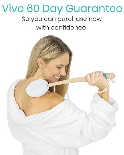 Miniatura 9 de Aplicador de loción de espalda Vive mango de alcance largo con almohadillas para la aplicación fácil de jabón de lavado en la ducha crema para la