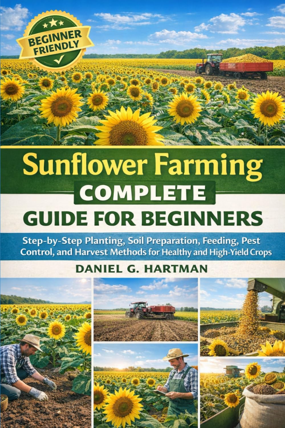 Sunflower Farming Complete Guide for Beginners: Step-by-Step Planting, Soil Preparation, Feeding, Pest Control, and Harvest Methods for Healthy and High-Yield Crops
