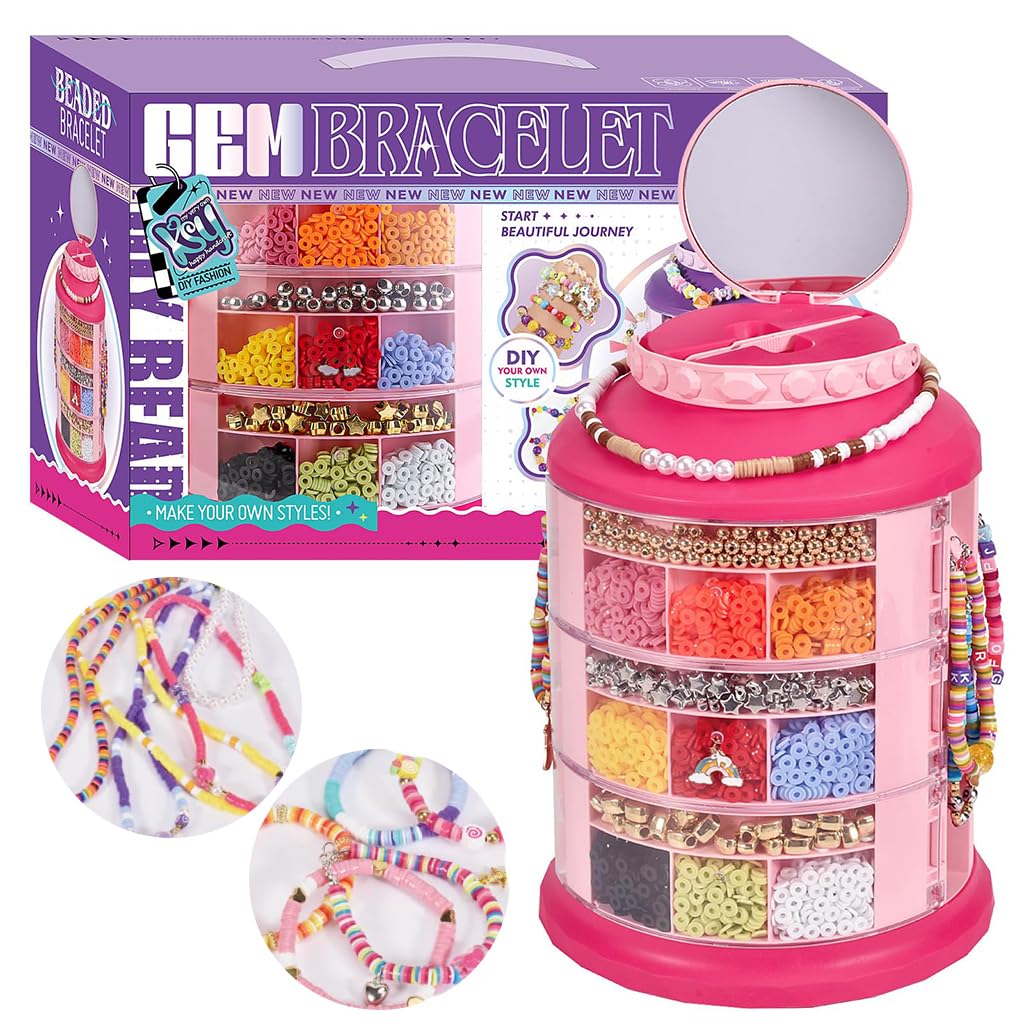 PATPAT® DIY Bracelet Making Kit for Girls, Kids DIY Jewellery Making Kit for Girls Beads with Storage Case DIY Jewelry Box Beads for Bracelet Making Kit Christmas Gift Birthday Gift for Girls Age 6+ (B0DBLZNVWS) Amazon Price History, Amazon Price Tracker