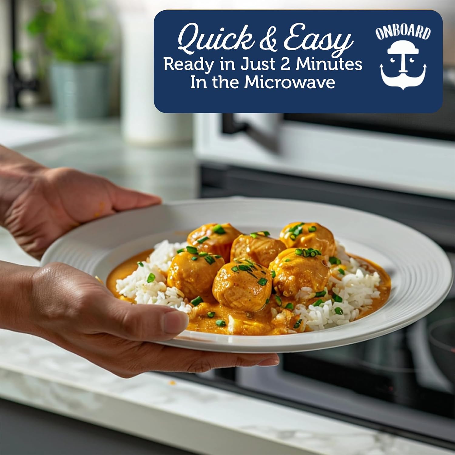 ONBOARD Yellowfin Assorted Tuna Bites 3 Pack (Curry Sauce, Arrabbiata Sauce, Creamy Brandy Sauce) - Tomato Sauce, Spicy, Italian-Inspired Culinary Adventure - Certified Dolphin Safe - Pasta Sauce, Rice Condiment, Indian Curry sauce, Microwaveable Meal Lovers
