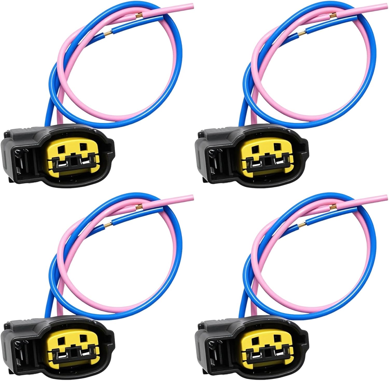 4Pcs PT2910 Ignition Coil Connector Plug Harness with Terminals, Replacement for Hyundai Accent 1.6L 2012-2020 Replacement for Kia Forte 1.8L 2014-2016, Replaces S2928