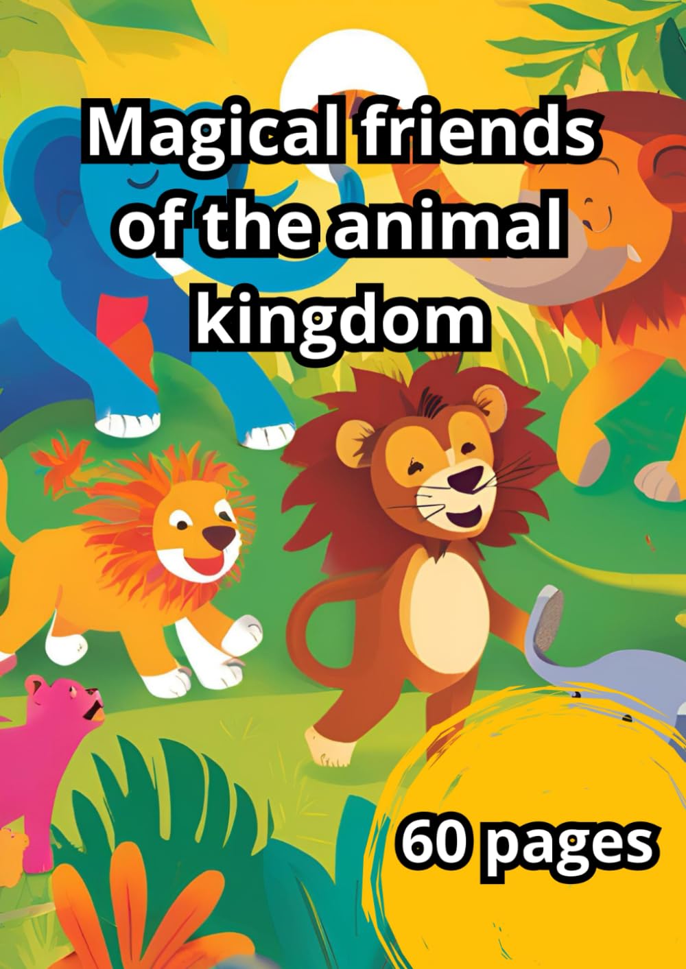 Magical friends of the animal kingdom coloring book: educational coloring book with animals for children 5-12