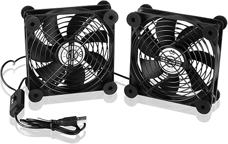 Euroharry 2in1 Usb Leise Pc Ventilator Usb Lufter Pc Lufter Pc 120mm Gehause Lufter Zum Pc Tv Box Receiver Av Cabin Ps4 Router Amazon De Computer Zubehor