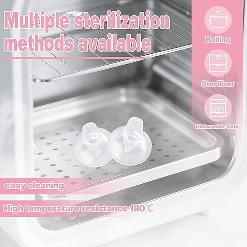 Miniatura 8 de Boquillas para biberones Philips Avent anticólicos para bebés, pezones de silicona suave de grado alimenticio, flujo variable a prueba de derrames