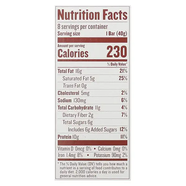 Justins Dark Chocolate Chip Almond Butter Protein Bar, 1.4 OZ 4