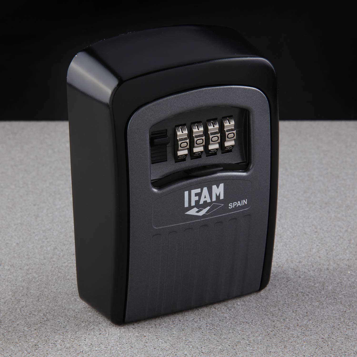 IFAM Guardallaves de Pared G1 con Combinación de 4 Dígitos, Capacidad para 5 Llaves, Caja de Seguridad de Aleación de Aluminio, Candado Fijo para Exterior, Deportes y Alquiler Vacacional