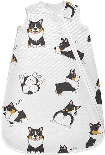 Miniatura 23 de vvfelixl Saco de dormir para bebé, diseño de dinosaurios, divertido y brillante, para bebés de 0 a 6 meses